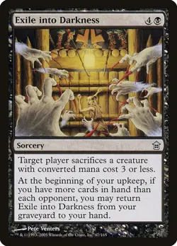 (2x) EXILE INTO DARKNESS - Saviors of Kamigawa - MTG Magic the Gathering Card - Image 1