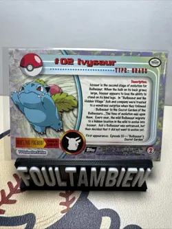 Topps Pokemon Tv Animation Series Ivysaur Foil Card - Image 2