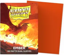 Dragon Shield | Matte Dual Standard Size Card Sleeves | 100 CT - Smooth Ember - Image 2