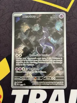 MEWTWO SVP 052 Scarlet Violet 151 Promo Illustration Rare Pokemon Card NM - Image 1