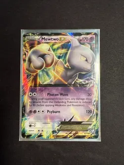 Pokemon Mewtwo EX Holo Black Star Promo Card 2016 XY183 - Image 1