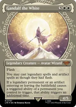 MTG English Gandalf the White (Showcase) (Surge Foil) NM Foil - Image 1