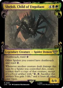MTG English Shelob, Child of Ungoliant (Showcase Scrolls) NM Foil - Image 1