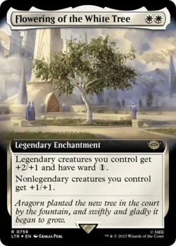 MTG English Flowering of the White Tree (Extended Art) (Surge Foil) NM Foil - Image 1