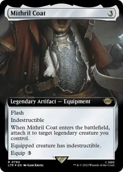 MTG English Mithril Coat (Extended Art) (Surge Foil) NM Foil - Image 1