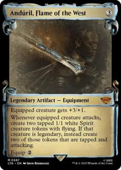 MTG English Anduril, Flame of the West (Showcase Scrolls) NM Foil - Image 1