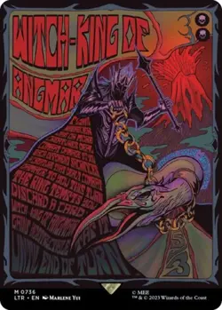 MTG English Witch-king of Angmar (Borderless Poster) NM Foil - Image 1