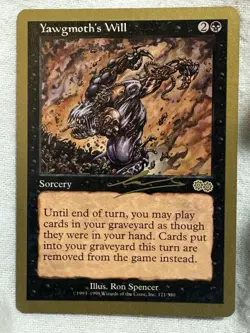 MTG - Yawgmoth's Will - 2000 Nicolas Labarre - World Champ - NM - Free Shipping! - Image 1