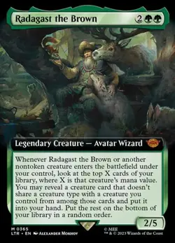 Radagast the Brown (#365) - Extended Art LTR NM MTG - Image 1