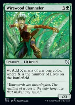 Wirewood Channeler Kaldheim Commander NM MTG - Image 1