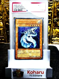 Yugioh Cyber Dragon Ultimate Rare CRV-JP015 Japanese Vintage PSA9 MINT - Image 1