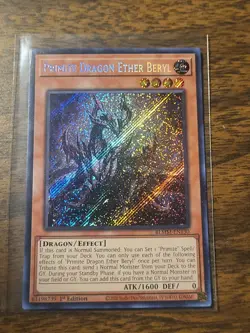 Yugioh Primite Dragon Ether Beryl Secret Rare BLMM-EN130 1st Edition NM - Image 2