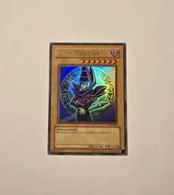 Yugioh Dark Magician Holo LOB-005 Ultra Rare LP - Image 1
