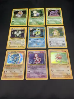 Vintage Holo Rare Pokemon Cards WOTC 1999 Base Set, Fossil, Jungle, Team Rocket - Image 1