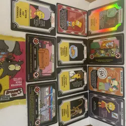 THE SIMPSONS - Open Booster Pack - #28 FUTURE BURNS FOIL - Fox WOC - 11 Cards - Image 2