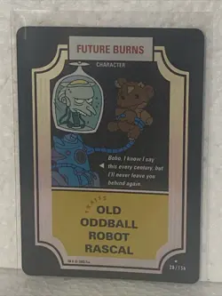 THE SIMPSONS - Open Booster Pack - #28 FUTURE BURNS FOIL - Fox WOC - 11 Cards - Image 3