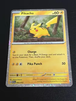 Pokemon Pikachu TCG Card 002/015 McDonald's Happy Meal Dragon Discovery - Image 1