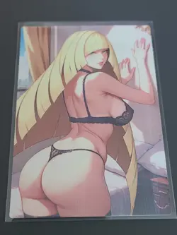 Lusamine PokeGirl - ACG Anime Girl Doujin Waifu DIY Card - Image 1