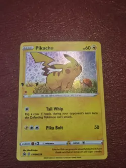 Pokemon TCG Pikachu SWSH039 SWSH: Sword & Shield Promo Card Holo Near Mint/Mint - Image 1