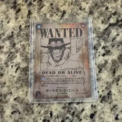 Ace Wanted Poster Op13-119 SEC One Piece Trading Card Game - Image 1