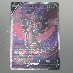 Pokemon TCG Galarian Moltres V Full Art 176/198 Chilling Reign Holo Rare Card NM - Image 1
