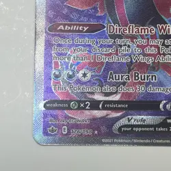 Pokemon TCG Galarian Moltres V Full Art 176/198 Chilling Reign Holo Rare Card NM - Image 5