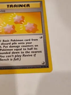 REVIVE - 89/102 - Base Set -VIntage - 1999-WOTC - Pokemon Card - Mp - Image 3