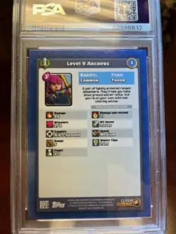 2018 Topps Clash Royale Card Archers PSA 9 2nd graded ever - Image 2