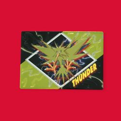 ZAPTOS (THUNDER)--JAPANESE MEIJI EMBOSSED PROMO FOIL POKEMON CARD - Image 1