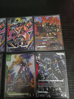 Gundam Card Game 9 Card Lot Deathscythe LR , LR+, R+ RARE GUNDAM UPRISING - Image 2