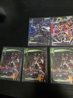 Gundam Card Game 9 Card Lot Deathscythe LR , LR+, R+ RARE GUNDAM UPRISING - Image 3