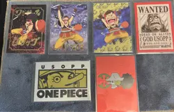 6 Card Lot One Piece Panini Treasure Box Card Colletion Set Of Usopp NM - Image 1