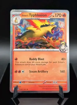 Pokemon Card Ethan's Typhlosion 034/182 Destined Rivals Holo Rare - Image 1