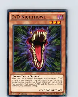 Yu-Gi-Oh TCG D/D Nighthowl SDPD-EN009 1st Edition Regular Common Card NM - Image 1