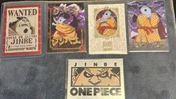 5 Card Lot One Piece Panini Treasure Box Card Colletion Set Of Jinbe NM - Image 1