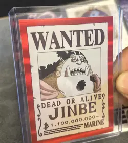 5 Card Lot One Piece Panini Treasure Box Card Colletion Set Of Jinbe NM - Image 2