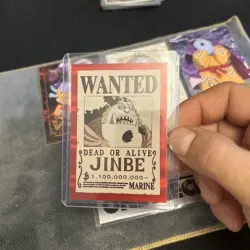 5 Card Lot One Piece Panini Treasure Box Card Colletion Set Of Jinbe NM - Image 3