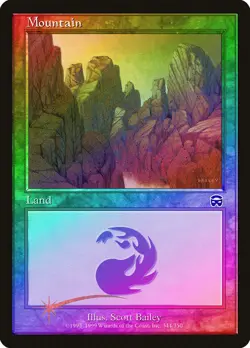 Mountain (344) FOIL Mercadian Masques PLD Basic Land MAGIC MTG CARD ABUGames - Image 1