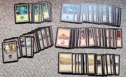 MTG Lot Of 145 Onslaught Basic Lands Magic Swamp Mountain Forest Island Plains - Image 1