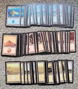 MTG Lot Of 145 Onslaught Basic Lands Magic Swamp Mountain Forest Island Plains - Image 2