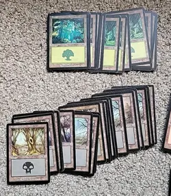 MTG Lot Of 145 Onslaught Basic Lands Magic Swamp Mountain Forest Island Plains - Image 3