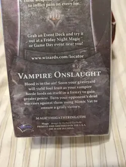 MTG Magic Vampire Onslaught Core Set 2012 M12 Event Deck Factory Sealed SeePics - Image 5