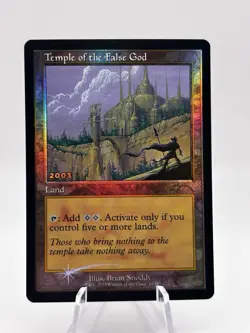 Temple of the False God 11/30 Foil 30th Anniversary Play Promo MTG NM - Image 1