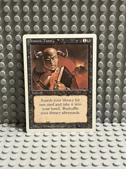 Magic the Gathering | Revised Edition | Demonic Tutor | #105 | LP | - Image 1