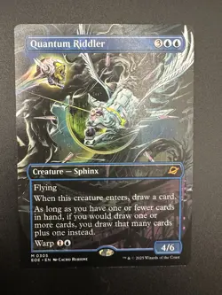 Quantum Riddler (Borderless) Edge of Eternities #305 NM MTG Magic The Gathering - Image 1