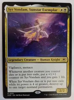 3 x Syr Vondam, Sunstar Exemplar. 0231. Edge of Eternities - Image 1