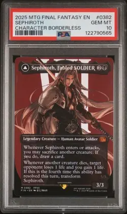 MTG Final Fantasy Sephiroth, Fabled Soldier 382 PSA 10 GEM MINT - Image 1