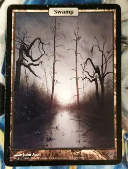 Swamp MTG Unhinged Common Land Full-Art Heavily Played x1 JS5 - Image 2
