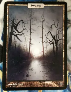 Swamp MTG Unhinged Common Land Full-Art Heavily Played x1 JS18 - Image 2