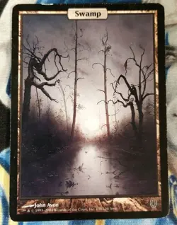 Swamp MTG Unhinged Common Land Full-Art Heavily Played x1 JS23 - Image 1